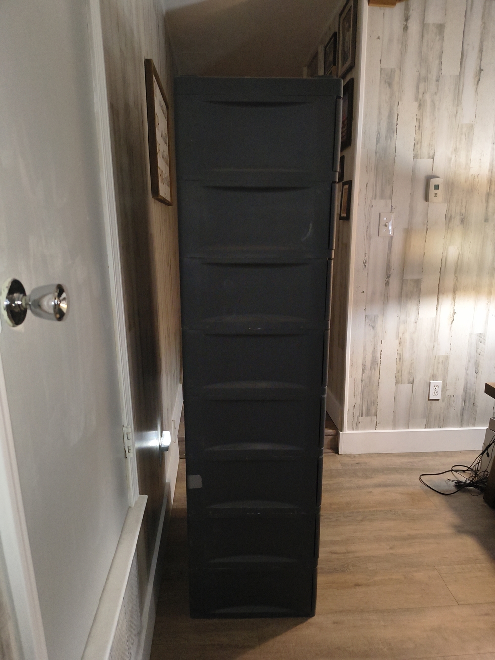 Stackable 8-Drawer Plastic Storage Tower - Gray - Picture 3 of 6